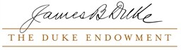 James B. Duke signature above The Duke Endowment